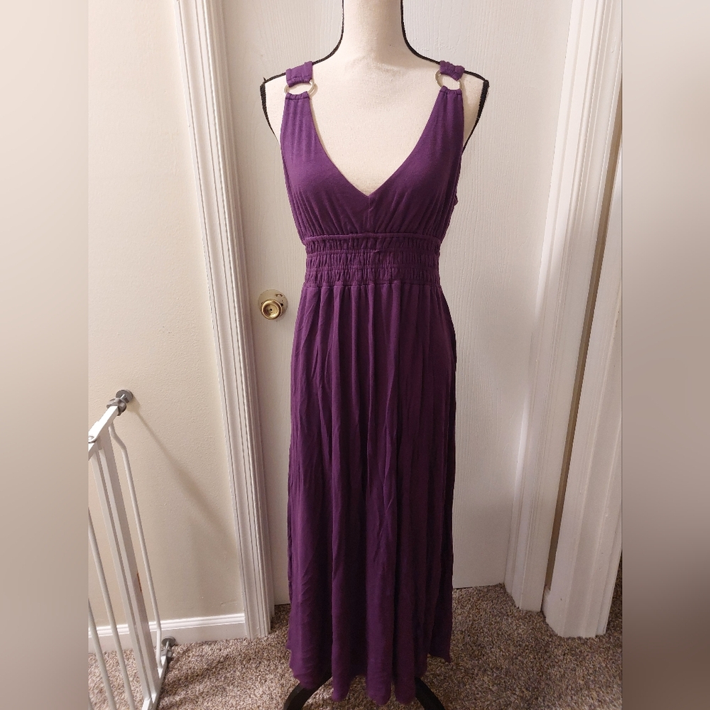 Grecian Purple Maxi Dress